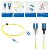 Cabo patch de fibra ótica ACT 1,5 metros monomodo 9/125 OS2 Polarity Twist uniboot duplex CS - LC