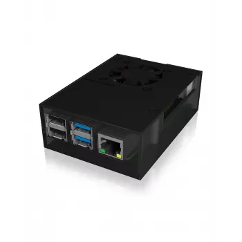 ICY BOX IB-RP108 Caixa Antracite, Preto