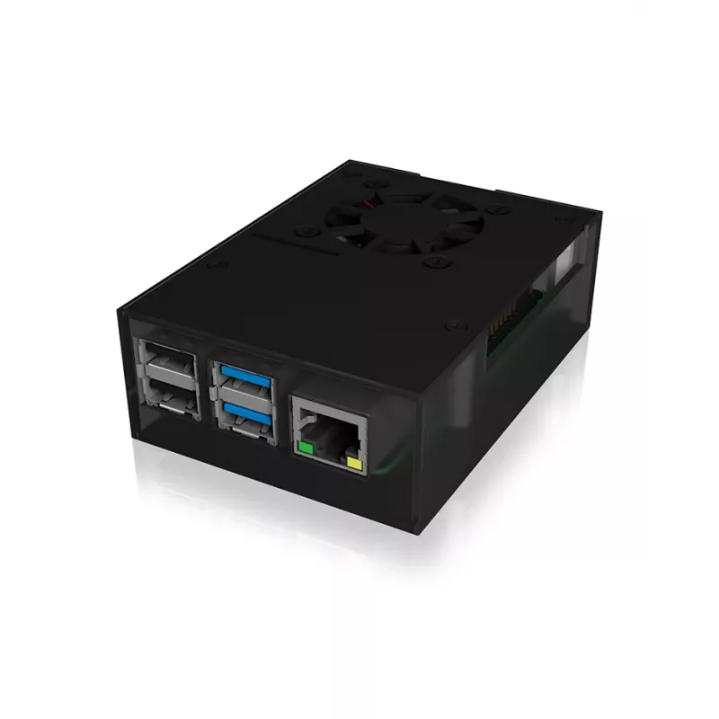 ICY BOX IB-RP108 Caixa Antracite, Preto