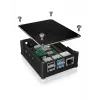 ICY BOX IB-RP110 Caixa Preto