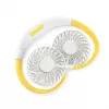 Ventilador de pescoço Unold Neck Fan Breezy White, branco, amarelo, 2 ventoinhas, 8 h, ventilador de pescoço, branco, 1 unid.