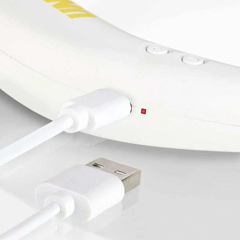 Ventilador de pescoço Unold Neck Fan Breezy White, branco, amarelo, 2 ventoinhas, 8 h, ventilador de pescoço, branco, 1 unid.