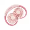 Unold Ventilador de pescoço Breezy Pink, Rosa, 2 ventoinhas, 8 h, ventilador de pescoço, Branco, 1 unid.