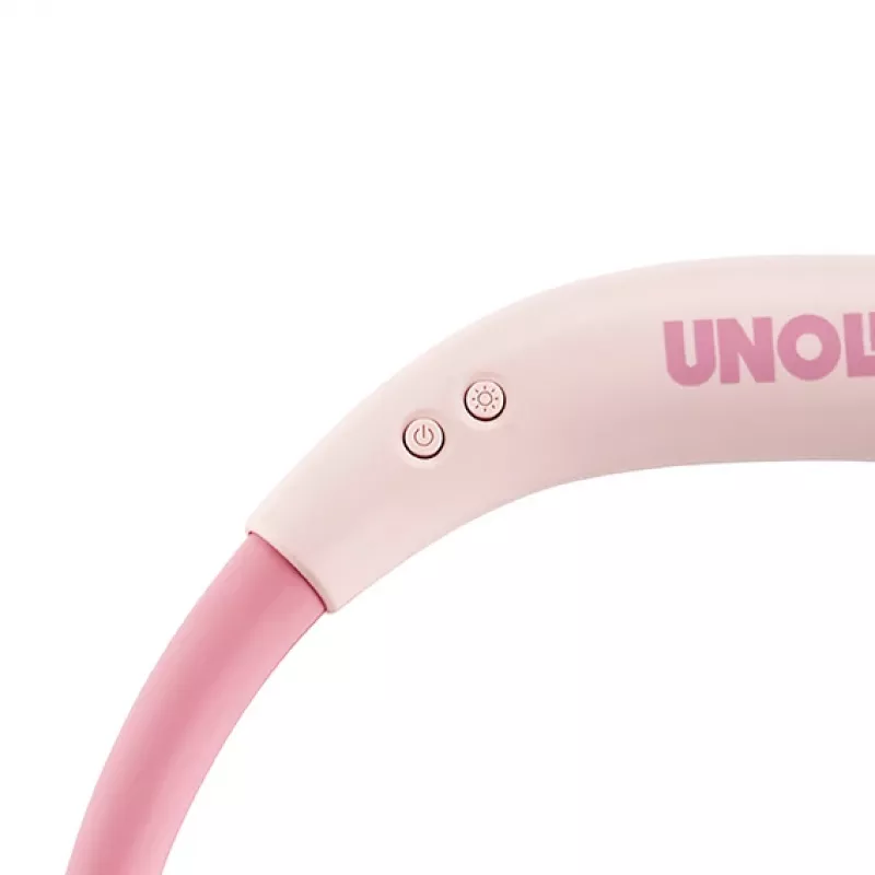 Unold Ventilador de pescoço Breezy Pink, Rosa, 2 ventoinhas, 8 h, ventilador de pescoço, Branco, 1 unid.