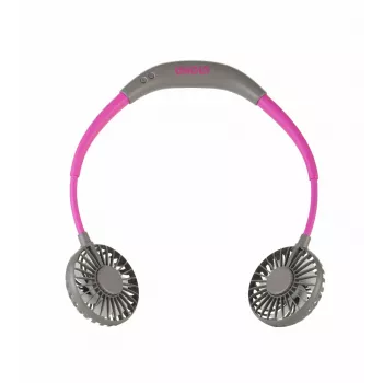 Unold Ventilador de pescoço Breezy Anthrazit, Antracite, Roxo, 2 ventoinhas, 8 h, ventilador de pescoço, Branco, 1 unid.