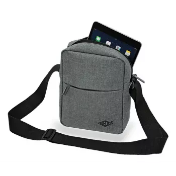 Bolsa de ombro WEDO 59 350512 — Poliéster cinzento Unissexo Bolsa de ombro/mão, fecho de correr