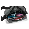 Bolsa de ombro WEDO 59 350512 — Poliéster cinzento Unissexo Bolsa de ombro/mão, fecho de correr