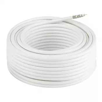 Cabo coaxial HAMA Classic Line 120 dB, 25 m, cabo de TV/antena blindado
