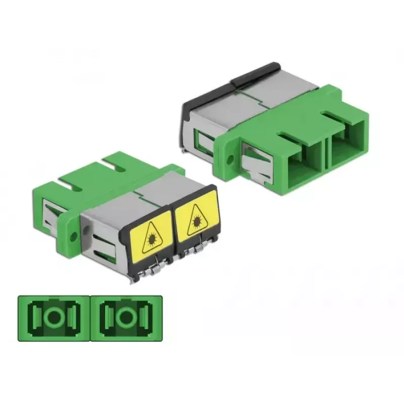 Acoplador de fibra ótica DeLOCK 86892 SC Duplex conector fêmea para SC Duplex conector fêmea, Verde