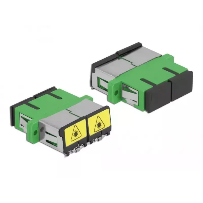 Acoplador de fibra ótica DeLOCK 86892 SC Duplex conector fêmea para SC Duplex conector fêmea, Verde