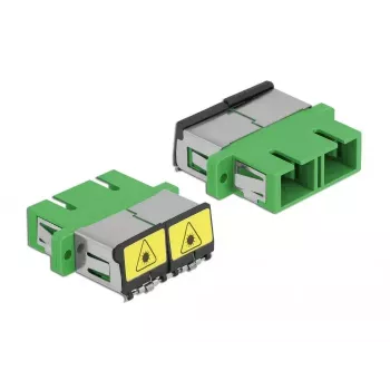 Acoplador de fibra ótica DeLOCK 86892 SC Duplex conector fêmea para SC Duplex conector fêmea, Verde