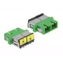 Acoplador de fibra ótica DeLOCK 86892 SC Duplex conector fêmea para SC Duplex conector fêmea, Verde