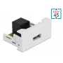 Módulo USB 2.0 Type-A conector fêmea para conector fêmea RJ45 DeLOCK Easy 45 81344