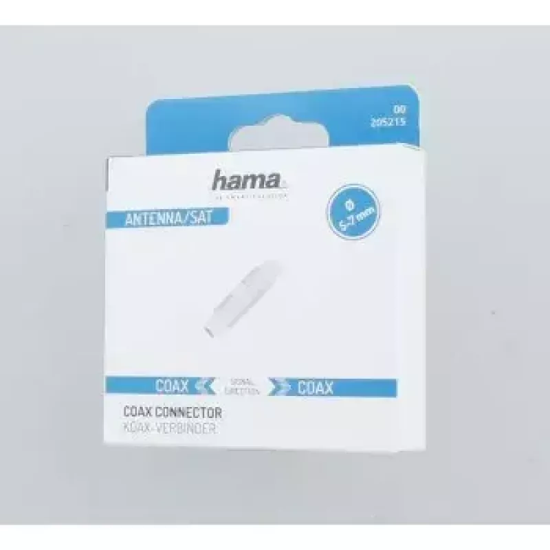 Hama 00205215 conector coaxial 1 unid.