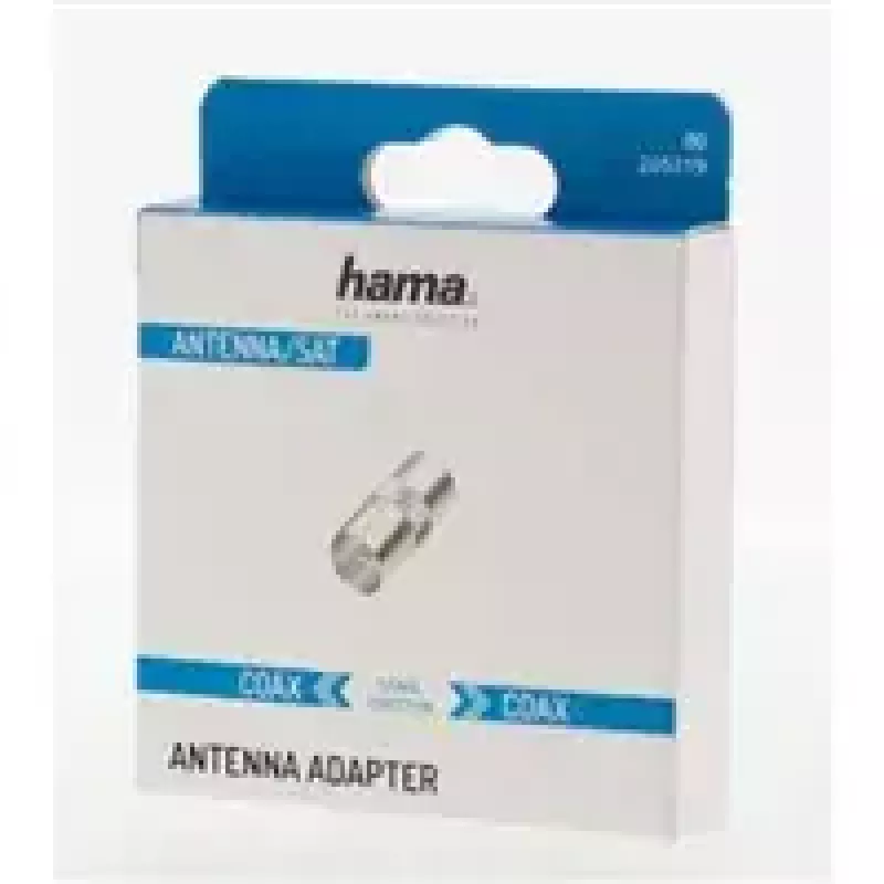 Hama 00205219 conector macho coaxial 1 unid.