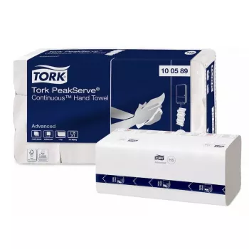 Tork PeakServe Toalhas de papel brancas 20,1 cm x 22,5 cm