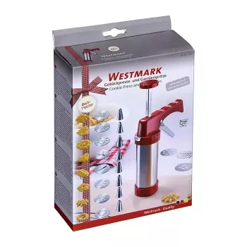 Prensa de biscoitos Westmark 32332260 Vermelho Prateado Plástico Aço inoxidável