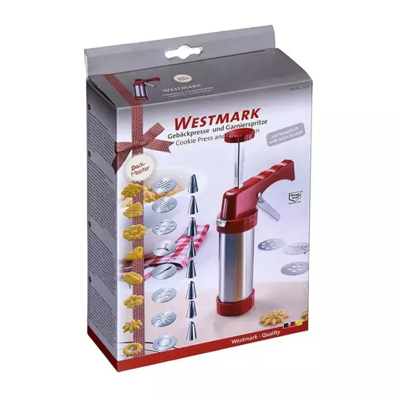 Prensa de biscoitos Westmark 32332260 Vermelho Prateado Plástico Aço inoxidável