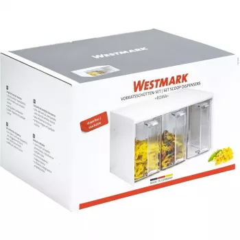 Dispensador Westmark Roma Retangular 3 L Transparente Branco