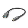 Hama 00125105 cabo USB USB 3.2 Gen 1 (3.1 Gen 1) 0,15 m USB A USB C preto