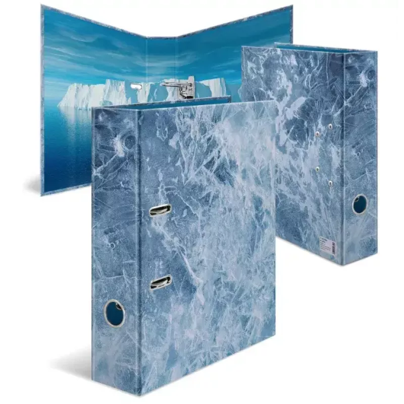 Ficheiro de anilhas HERMA 19650 A4 azul anilhas redondas arrumação 285x70x315mm