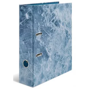 Ficheiro de anilhas HERMA 19650 A4 azul anilhas redondas arrumação 285x70x315mm