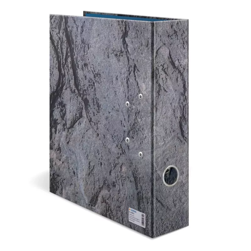 Ficheiro de anilhas HERMA Stone A4 cinzento anilhas Q arrumação 285x70x315mm