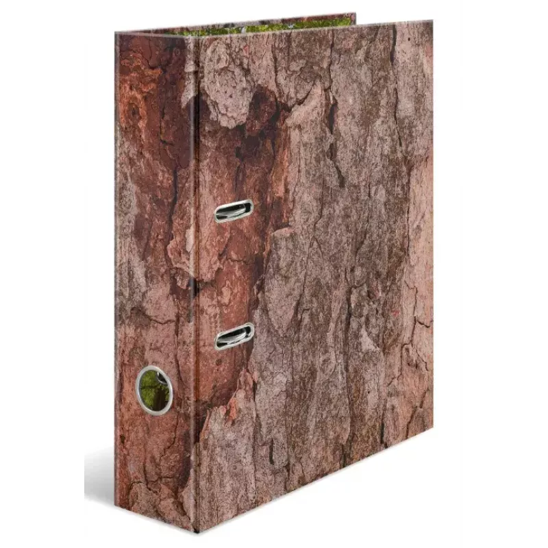 Ficheiro de anilhas HERMA 19653 A4 castanho anilhas redondas arrumação