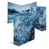 Dossier de anilhas HERMA 19654 A4 azul anilhas redondas arquivo 285x70x315mm