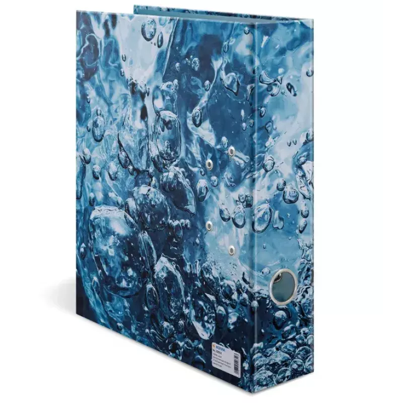Dossier de anilhas HERMA 19654 A4 azul anilhas redondas arquivo 285x70x315mm