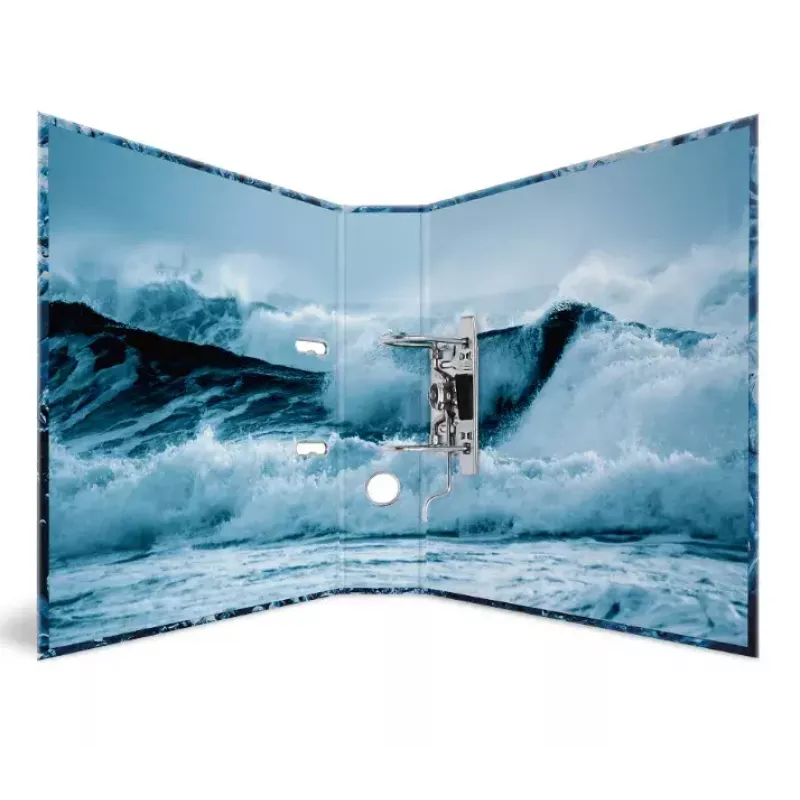 Dossier de anilhas HERMA 19654 A4 azul anilhas redondas arquivo 285x70x315mm