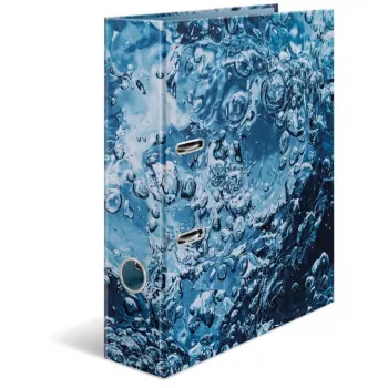 Dossier de anilhas HERMA 19654 A4 azul anilhas redondas arquivo 285x70x315mm