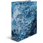 Dossier de anilhas HERMA 19654 A4 azul anilhas redondas arquivo 285x70x315mm