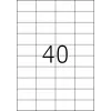 Etiquetas de impressora autoadesivas HERMA Labels Premium A4 52,5x29,7 mm
