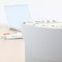 Etiquetas de separador HERMA A4 45,7x16,9 mm branco Movables 1600 unid.