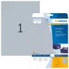 Etiquetas de impressora autoadesivas HERMA Labels A4 210x297 mm prateado película brilhante 25 unid.
