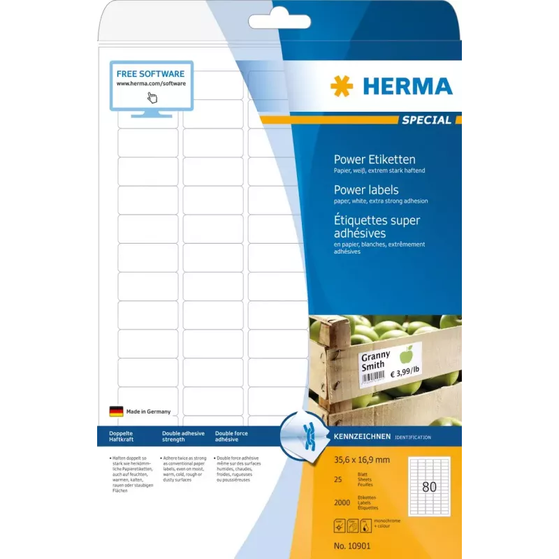 Etiqueta autocolante para impressora HERMA 10901