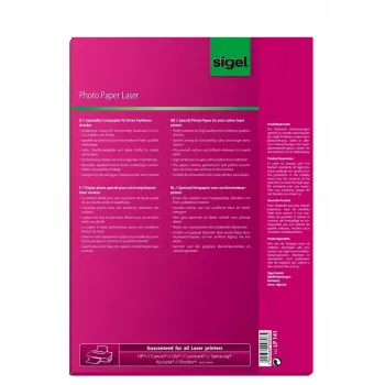 Papel fotográfico brilhante Sigel LP141 A4