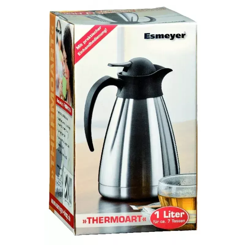 Esmeyer THERMOART Garrafa térmica 1 L, aço inoxidável mate