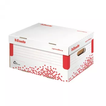 Caixa de arquivo Esselte Speedbox FSC® A4, vermelho, branco, A4, 290 g, 252 x 355 x 193 mm