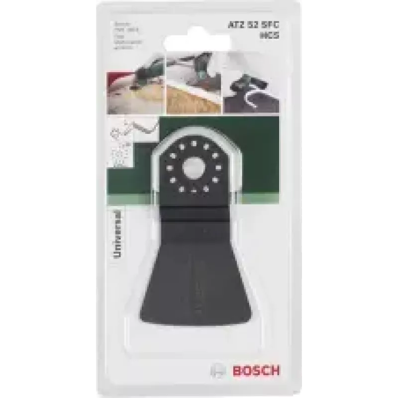 Raspador Bosch HCS ATZ 52 SFC — lâmina raspadora para massa e material de junta mole, 45 mm de comprimento, 52 mm de largura, 1 unid.