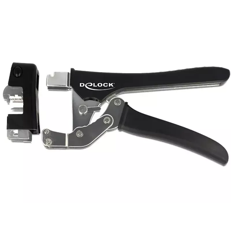 Alicate de cravar cabos DeLOCK 86211 preto