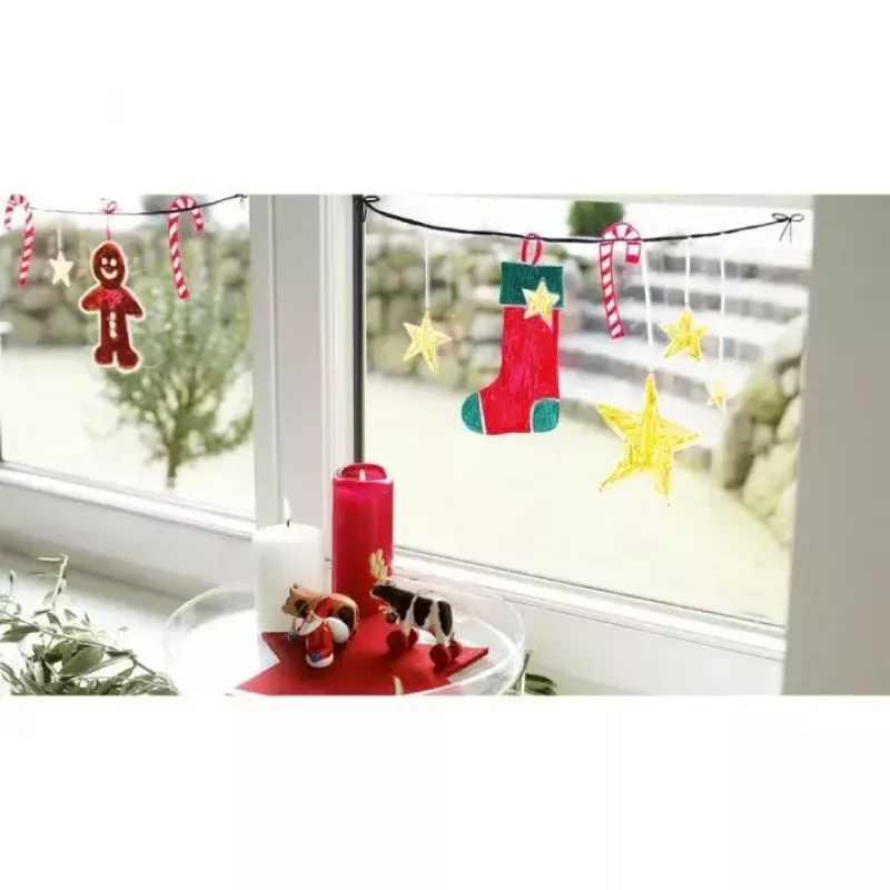 Marcador de giz Edding 4090 ponta biselada vermelho