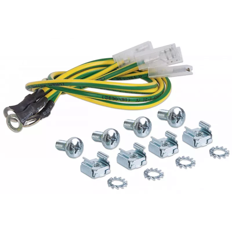 Intellinet 712187 kit de ligação à terra com quatro cabos de ligação à terra e kit de montagem