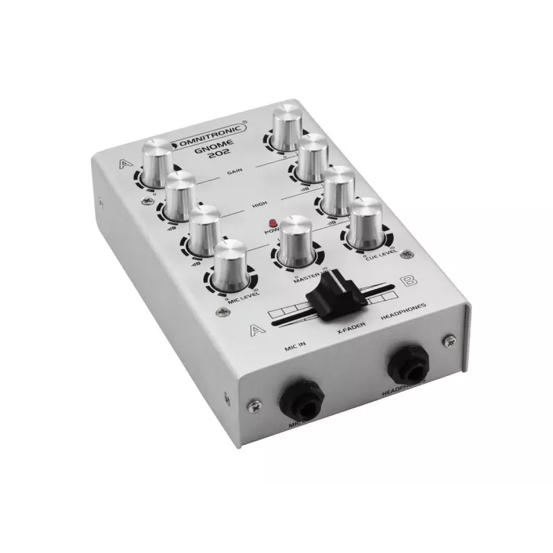 Misturador de áudio Omnitronic 10006881 2 canais 20 - 20000 Hz prateado