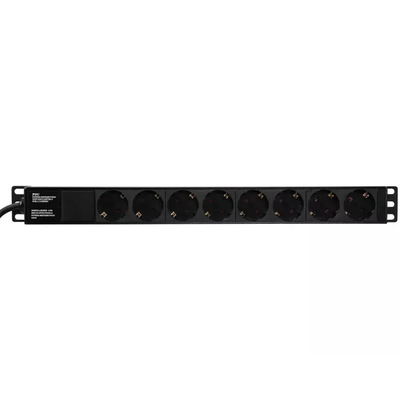 Unidade de distribuição de energia Eurolite 30240215 8 saídas AC 1U preto