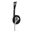 Hama HS-P100 Auscultadores com microfone PC Office, preto/prateado