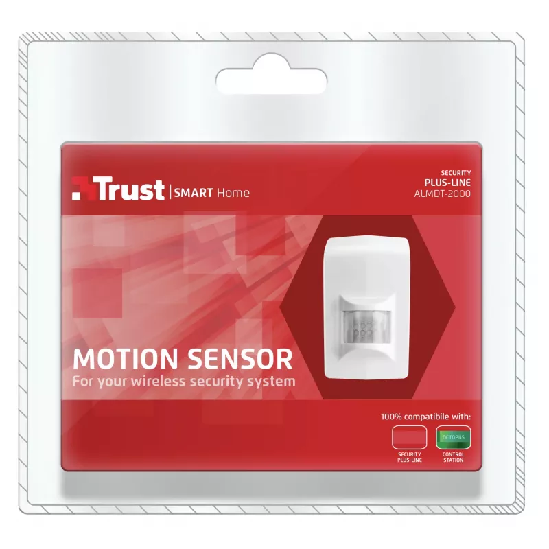 Detetor de movimento de parede sem fios Trust ALMDT-2000 branco
