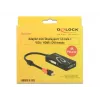 Delock 62855 Adaptador de Mini DisplayPort 1.2 para VGA / HDMI / DVI, 4K, passivo, preto