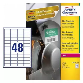 Etiqueta autoadesiva para impressora Avery L7911-40